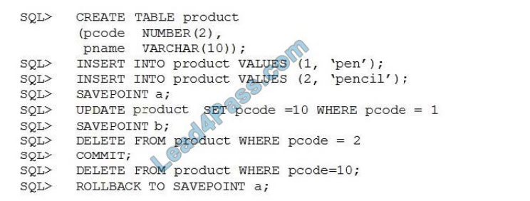 lead4pass 1z0-071 exam questions q9