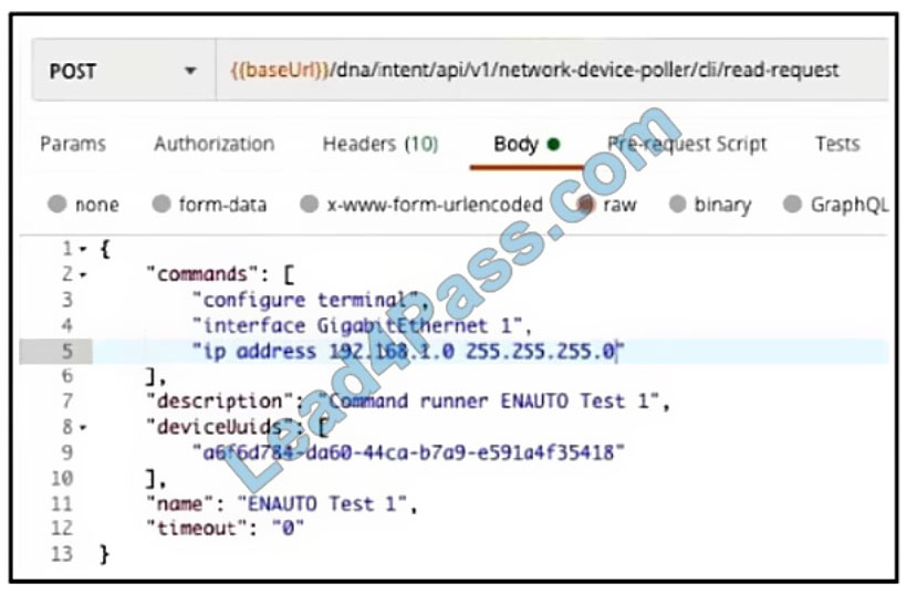 cisco 300-435 exam questions q10